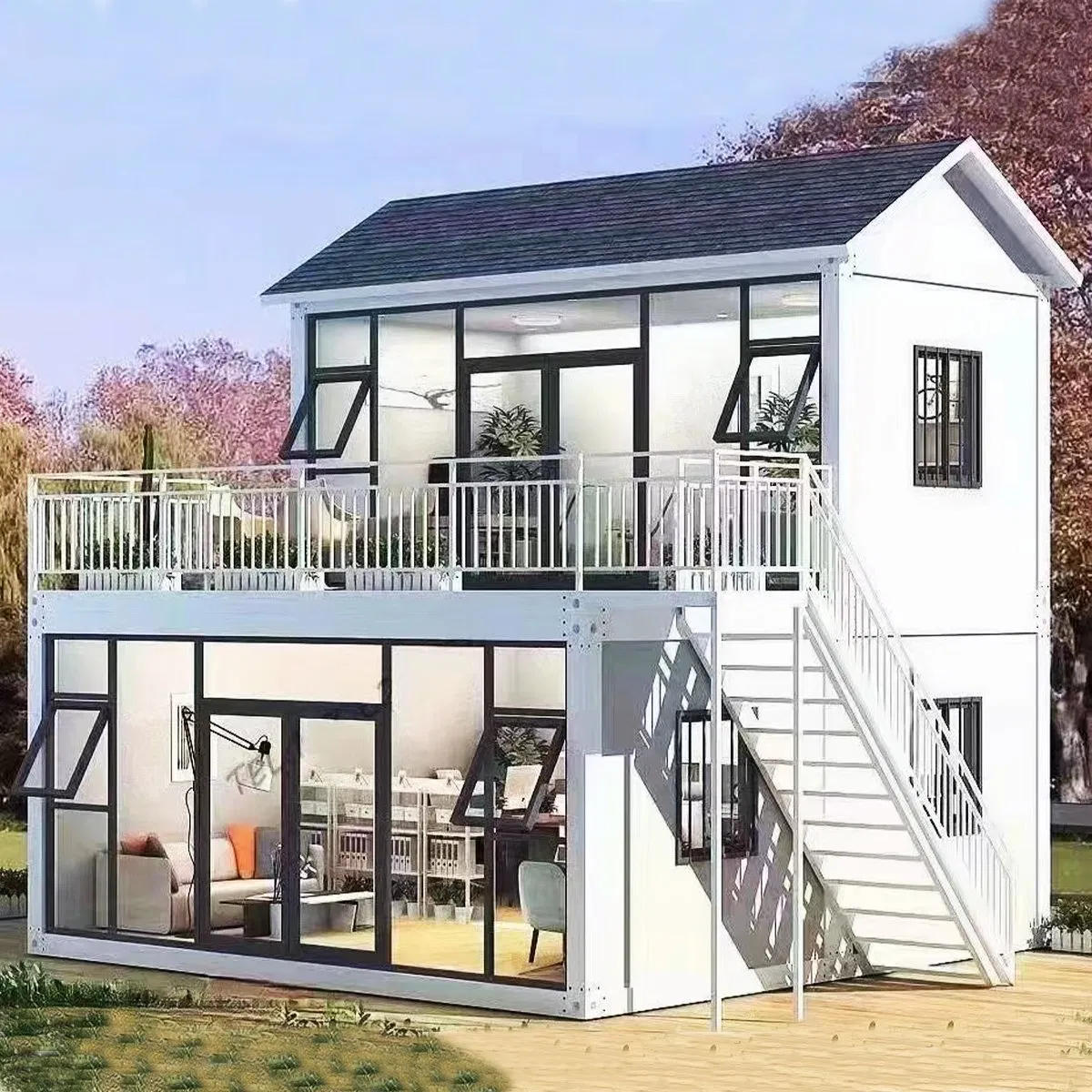Casa Modular Turnkey Rápida para Conclusão Rápida de Projetos Casa Contêiner
