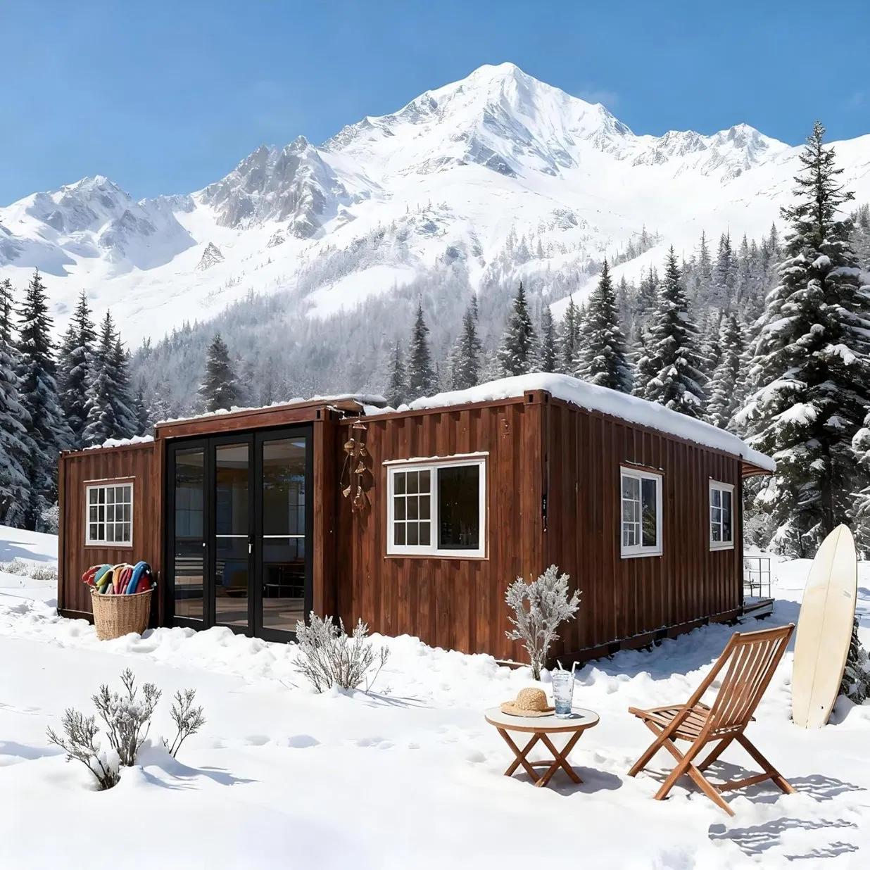 Construção de Casa Modular de Estrutura de Aço Prefabricada para o Inverno no Norte da Europa