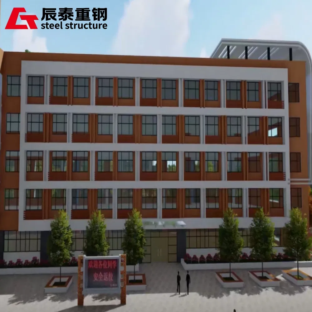 Fácil de Instalar Modular para Estrutura de Aço Escola Dormitório Edifício de Múltiplos Andares