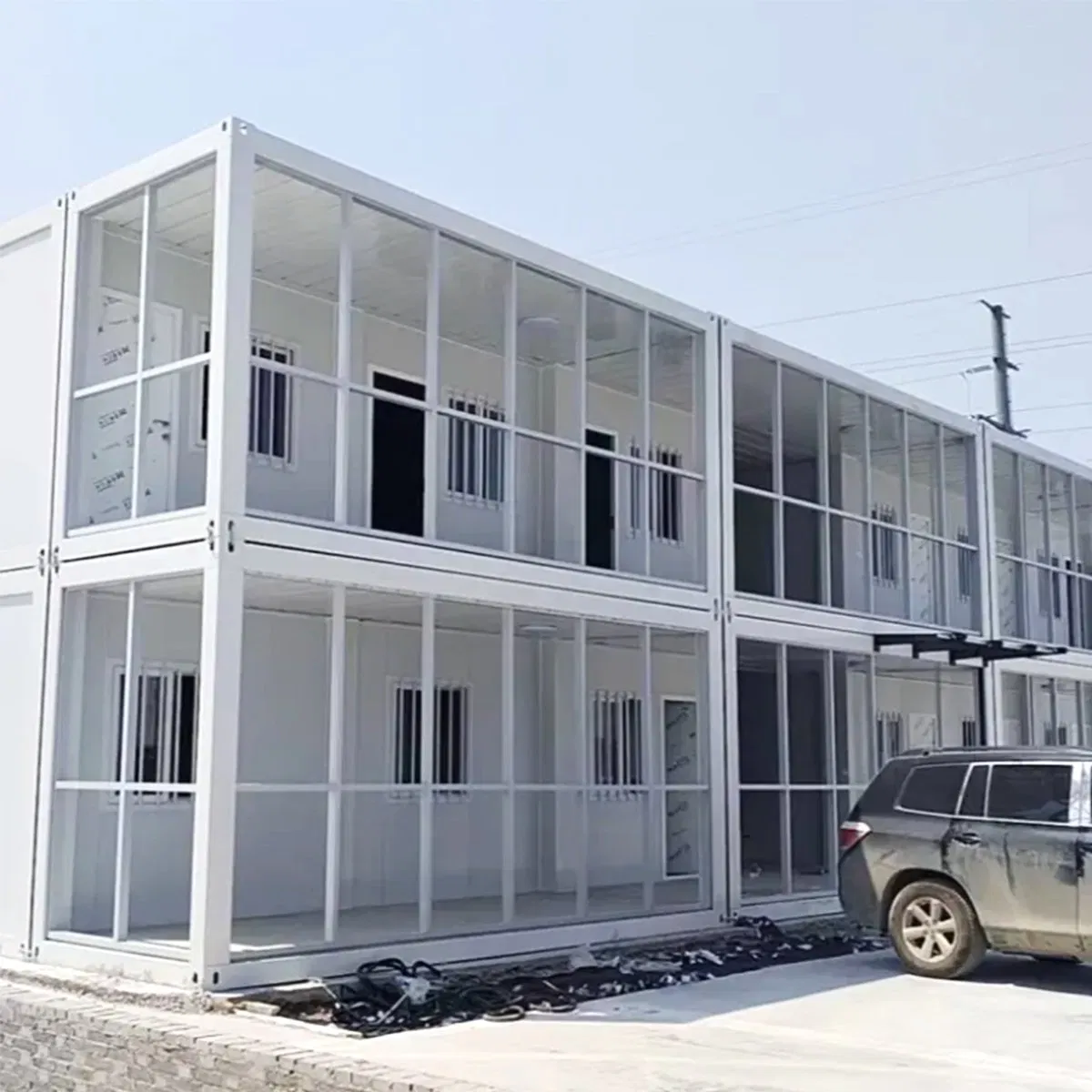 Complexo Modular de Dois Andares em Contêiner para Vida Comunitária Casa em Contêiner