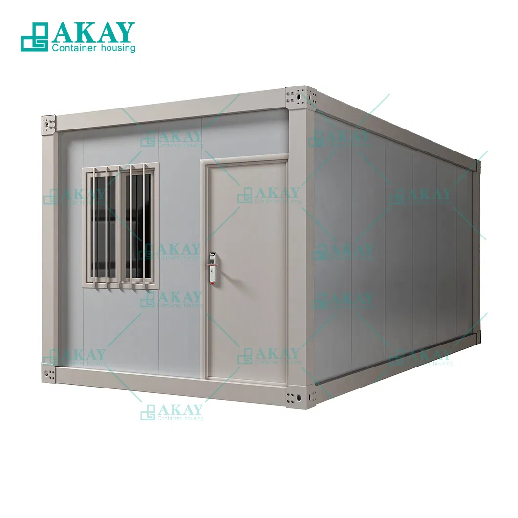Akay Prefab Dobrável Pequeno Portátil Móvel Modular Luxuoso Aço Madeira Armazenamento Contêiner de Envio Vila Edifício Pré-fabricado