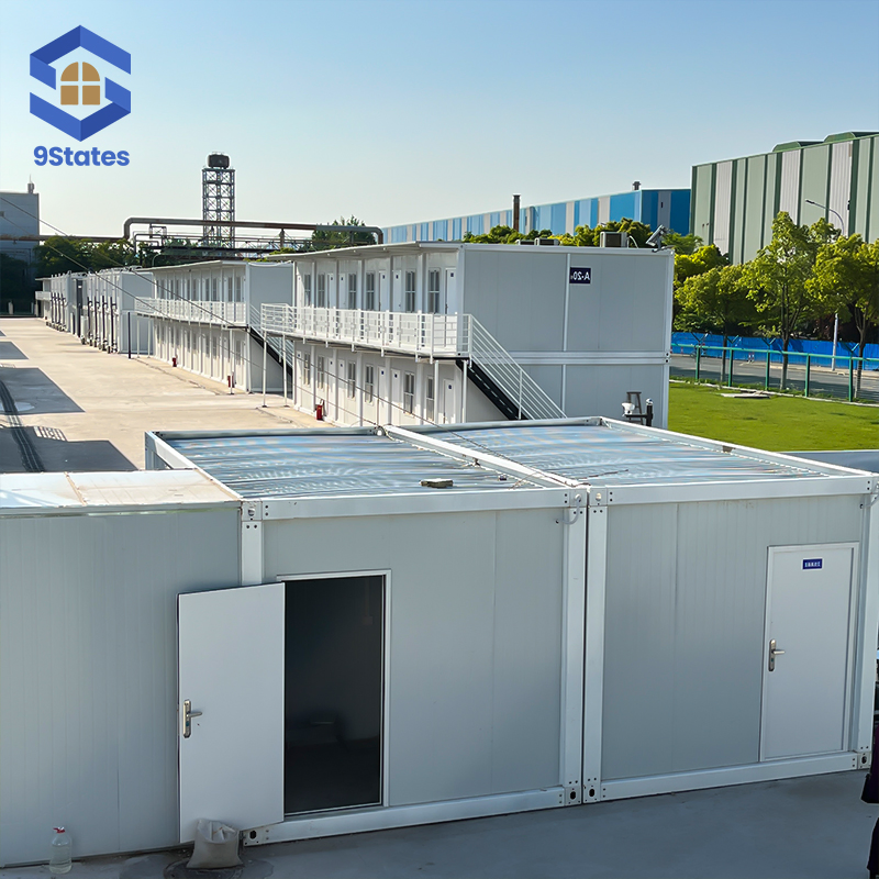 Acampamento de Dormitório em Contêiner Turnkey Complexo de Alojamento para Trabalhadores Totalmente Mobiliado