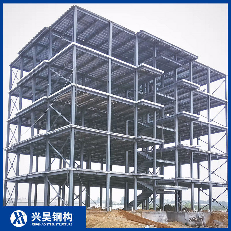 Construção Modular de Grande Espaço Industrial Comercial Híbrido Casa Escritório Prefabricado Estrutura de Metal Aço Edifício