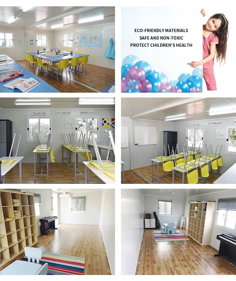 Salas de aula portáteis e edifícios escolares modulares