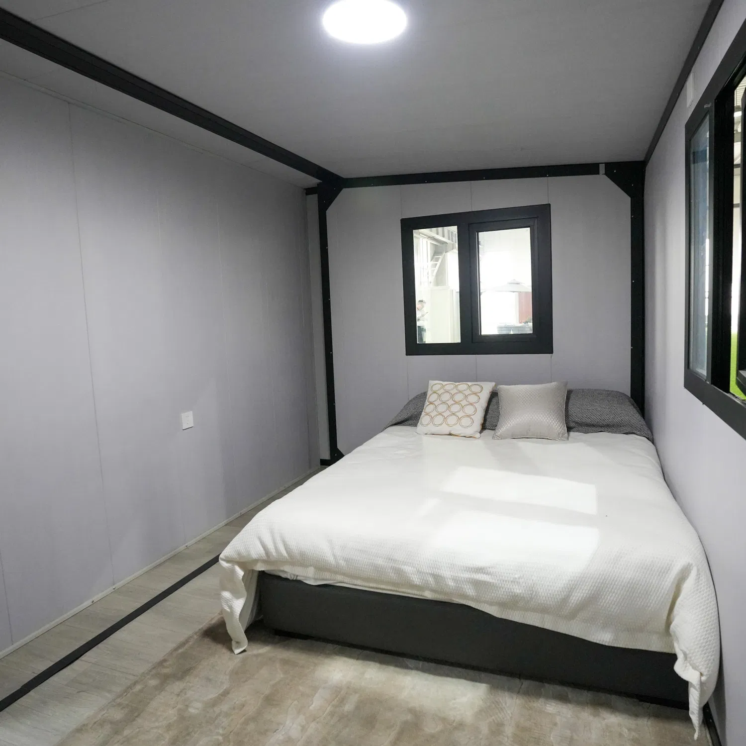Container Expansível Empilhável de Duplo Andar para Escritório, Local de Projeto de Construção, Edifício Modular Prefabricado Moderno Integrado em Aço Pesado Móvel