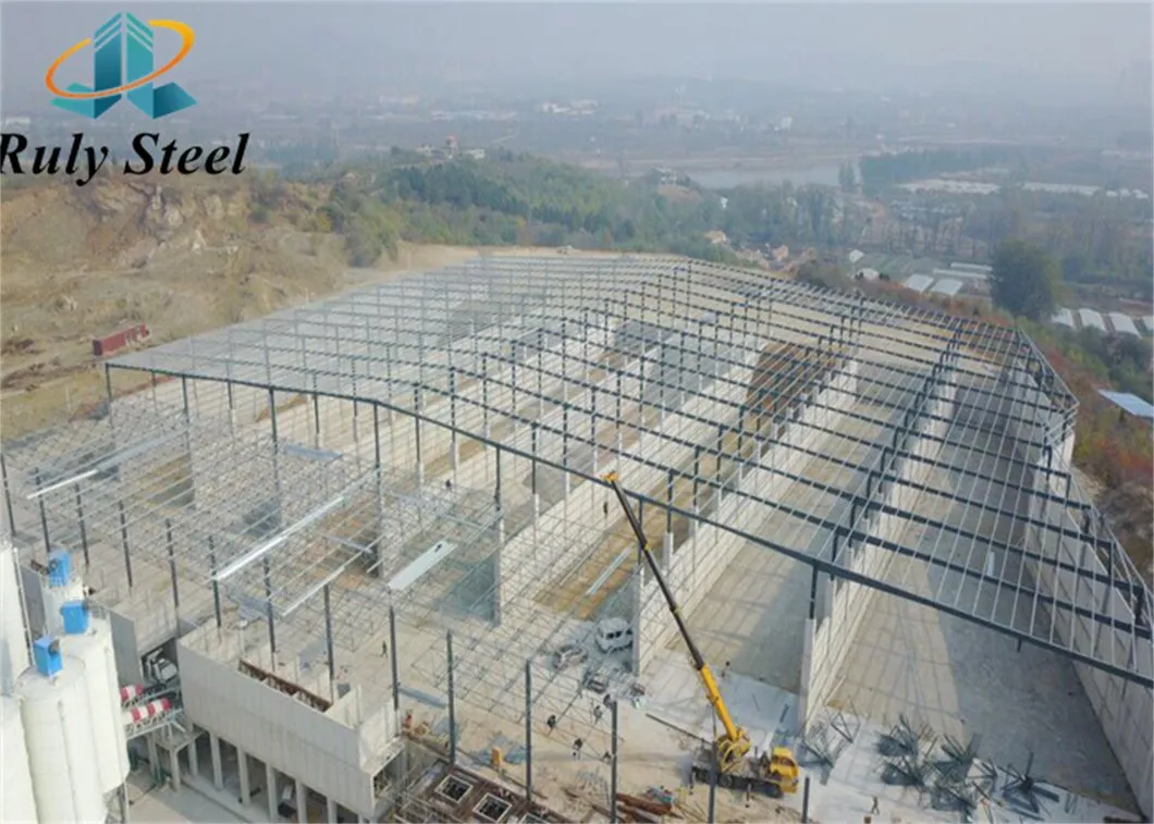 Padrão ASTM GB Grande Vão Design Modular Construção em Aço Estrutura Prefabricada Parque Logístico