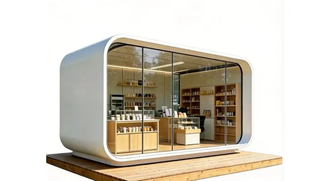 Novo Design Inteligente Casa Móvel Prefabricada Modular Cápsula da Apple