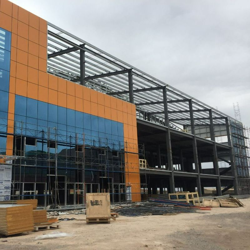 Estrutura de Aço Modular Prefabricada de Grande Vão para Edifício Comercial