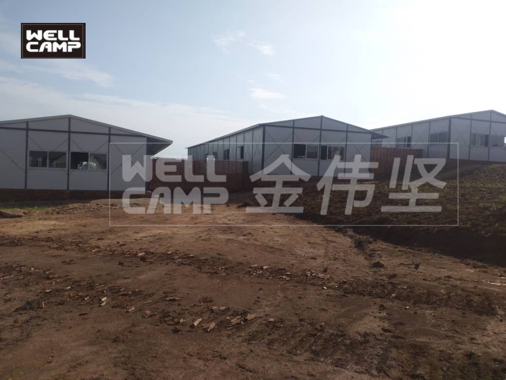 Casa Prefabricada Acampamento de Trabalho Temporário Escritório Fácil de Instalar Casa K Escritório de Obra Alojamento para Trabalhadores