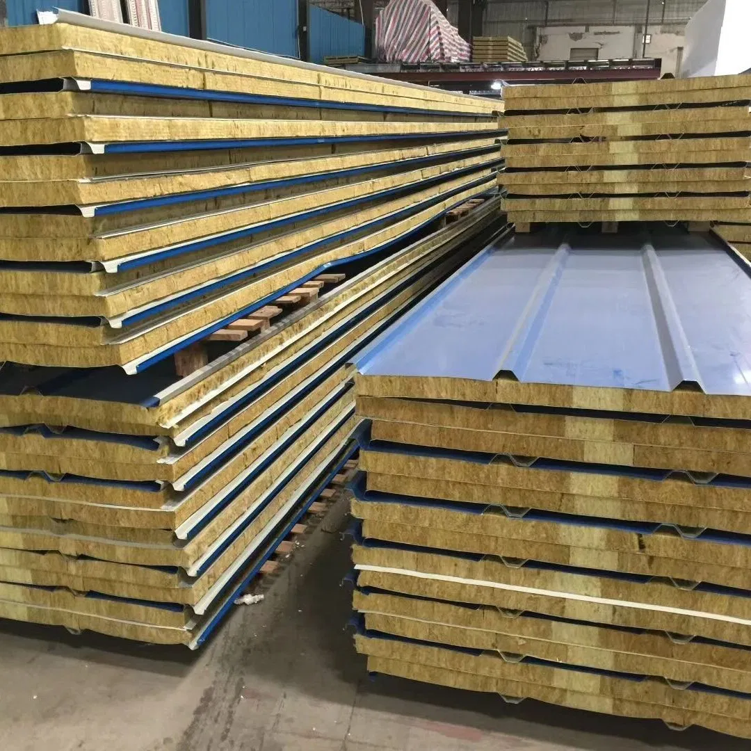 Painel Sanduíche de Aço Colorido Modular Montado Velocidade de Montagem Rápida Reduz Consideravelmente o Ciclo de Construção de Edificações Temporárias