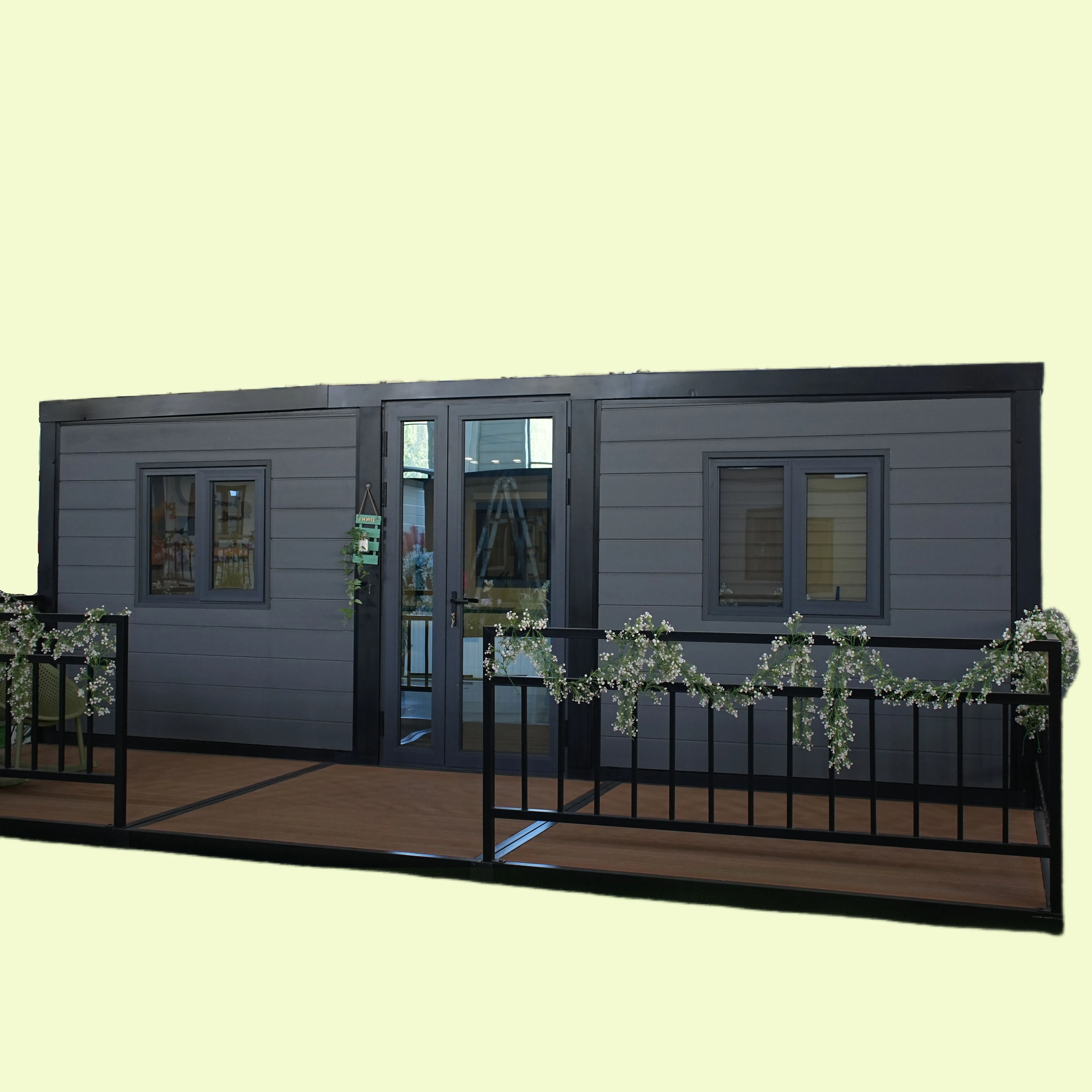 Edifício Modular de Aço com Cozinha e Banheiro para Moradia Temporária