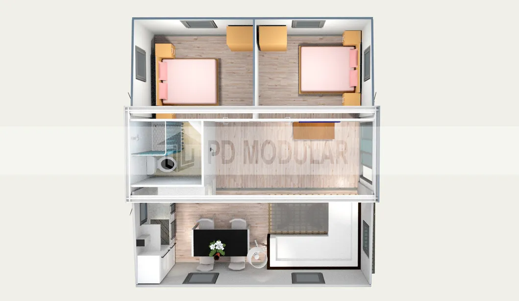Edifícios Pré-fabricados Casa de Demolição Alojamento para Trabalhadores de Mineração Casa Pré-fabricada
