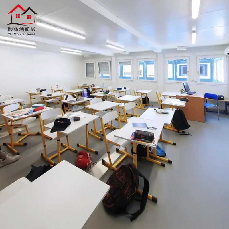 Luxuoso 40FT 20FT Vila Modular Prefabricada em Pacote Planificado Desmontável Móvel Painel Sanduíche Container Shopping Escola Escritório Edifício