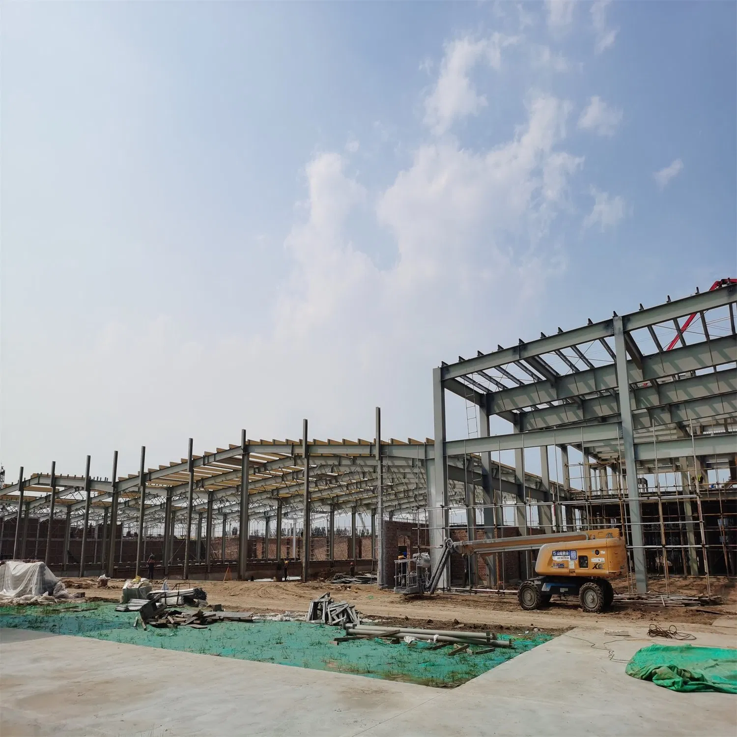 Estrutura de Metal Aço Modular Prefabricada de Alta Resistência para Indústria Leve, Hotel, Apartamento, Oficina e Construção Comercial