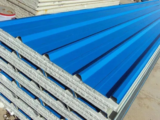 Painel Sanduíche de Aço Colorido Modular Montado Velocidade de Montagem Rápida Reduz Consideravelmente o Ciclo de Construção de Edificações Temporárias