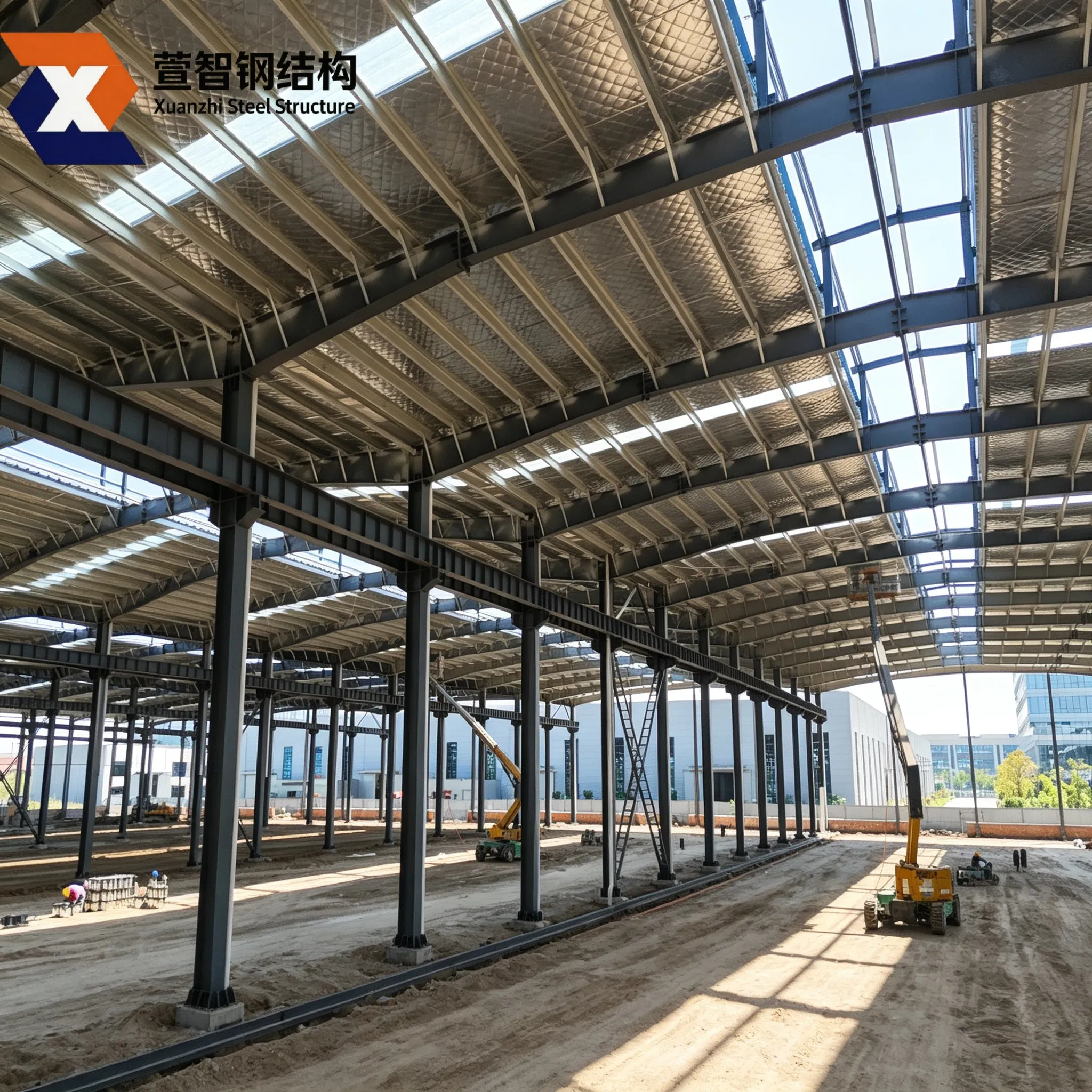 Estrutura de Aço Modular de Instalação Rápida para Projetos no Exterior e Armazenamento Industrial, Reduzindo o Tempo de Construção em Mais de 50% e Dependência de Mão de Obra