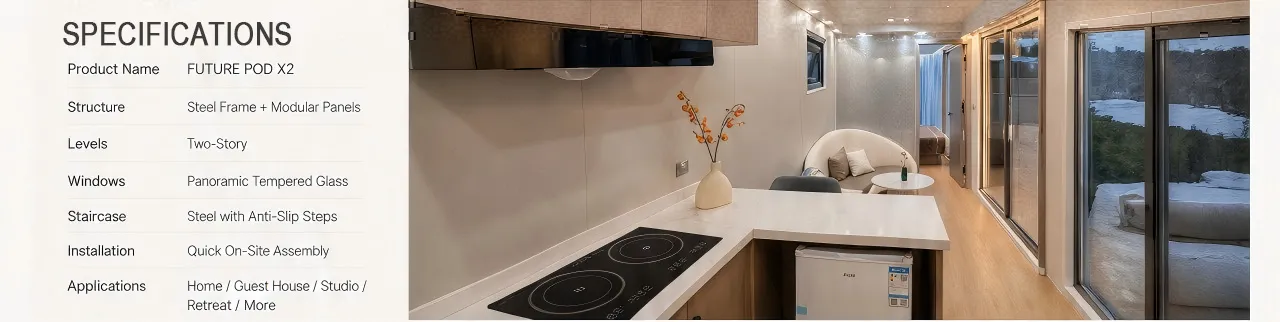 Novo Design Inteligente Casa Móvel Prefabricada Modular Cápsula da Apple