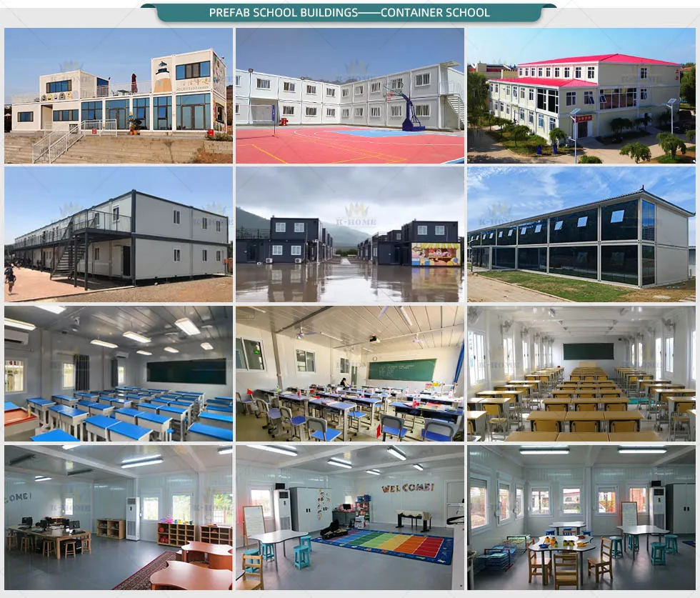 Sala de Aula / Edifícios Escolares Prefabricados de Baixo Custo Modular 20FT Acessível