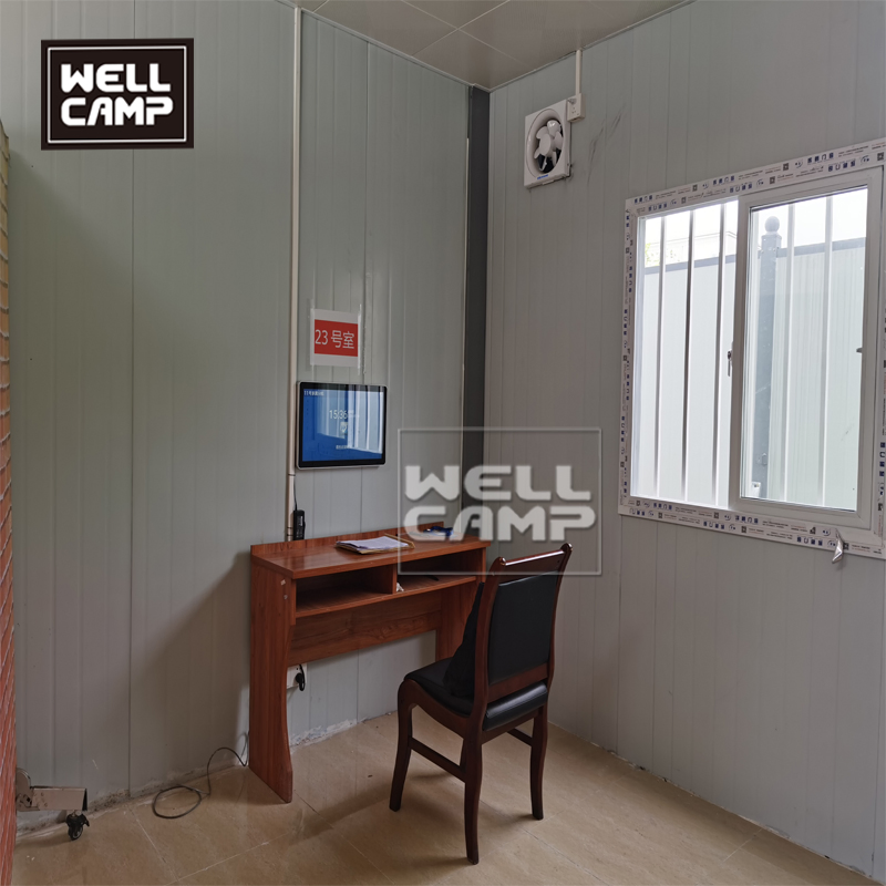 Acampamento de Trabalho em Aço Leve Wellcamp Alojamento Prefabricado para Trabalhadores Escritório de Materiais