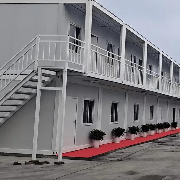 Caixa de embalagem dobrável rápida, edifício residencial modular em forma de Z, isolante e à prova d'água