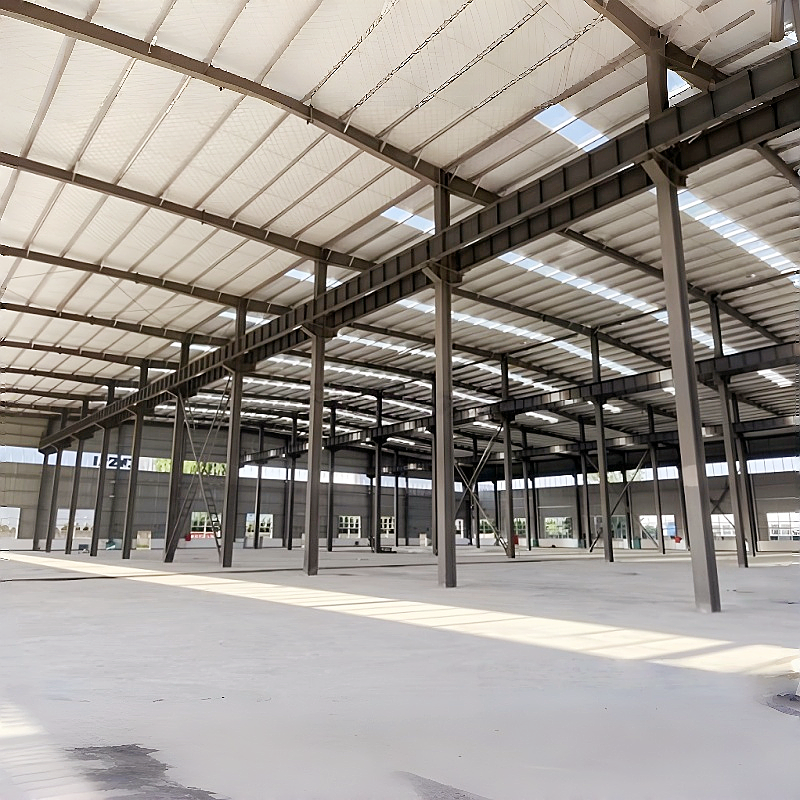 Estrutura de Aço Leve para Fábrica, Edifício Modular Pré-fabricado, Instalação Rápida, Custo Eficiente para Armazenagem Industrial