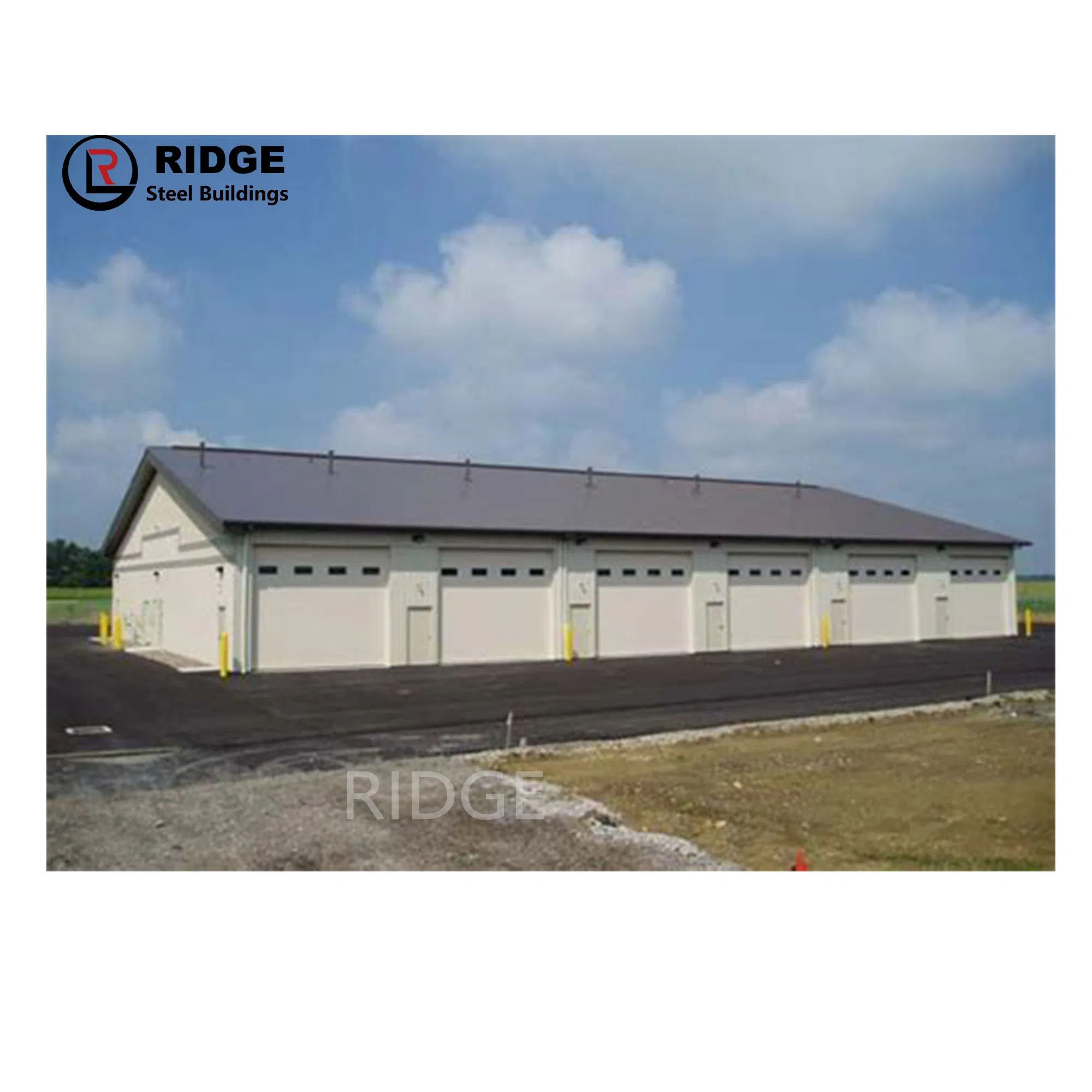 Edifícios de Estrutura Modular de Aço Pré-Engenheirada para Fábrica Industrial Armazenagem com Estrutura Metálica