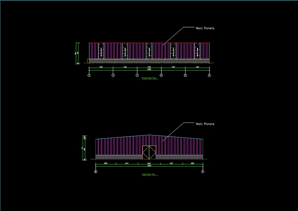 Estrutura de Aço Modular e Prefabricada de Edifício de Armazém de Tamanho Médio Durável com Claraboias e Ventilador Natural para Armazenamento