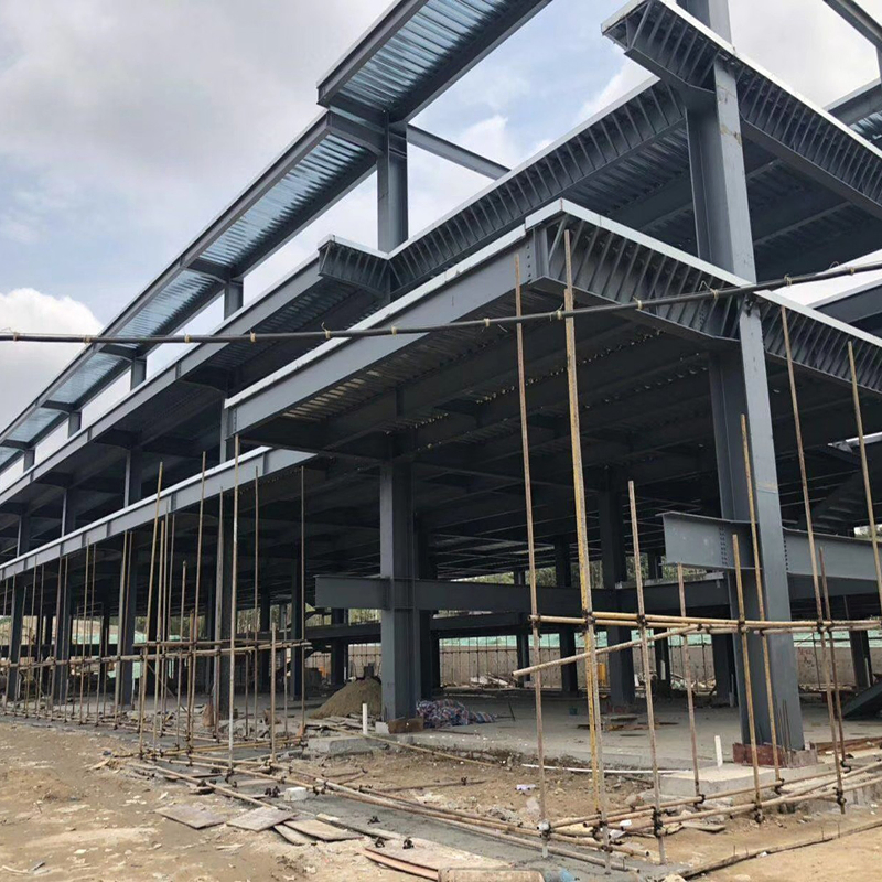 Edifício Modular de Estrutura de Aço com Quadro Metálico Prefabricado para Indústria