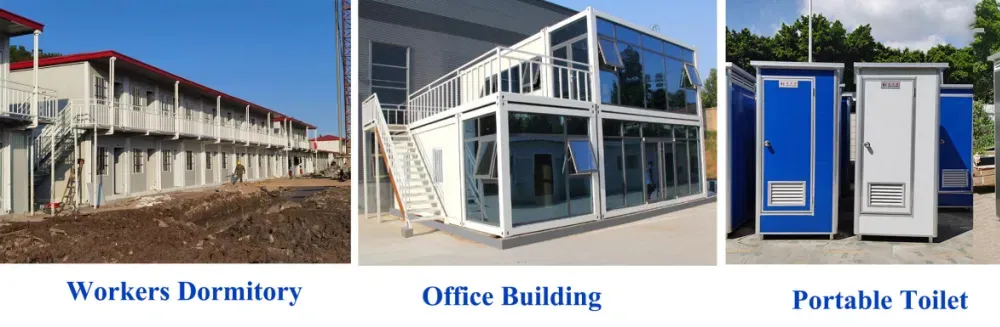 Escritório de Site Portátil Casa Contêiner Prefabricada Edifícios Modulares