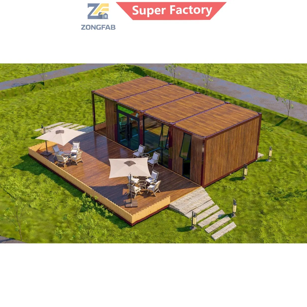 Villa Glamping Escritório de Quintal Resort Flat de Avó Alojamento Airbnb Habitação Pré-fabricada Modular Edifício de Contêiner Habitação Projeto de Reconstrução Pós-Desastre