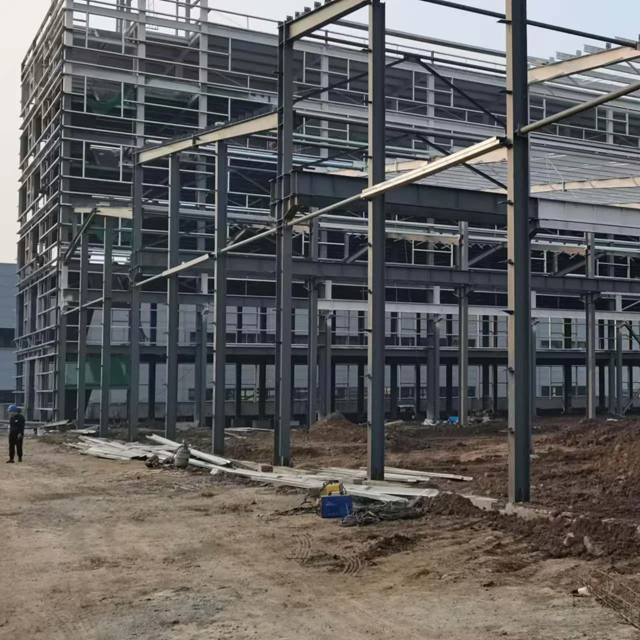 Estrutura Modular de Aço Leve Casa Residencial Prefabricada Construção de Escritório