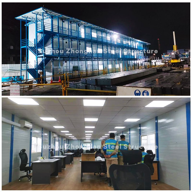 20FT Estrutura de Aço Econômica Portátil Casa de Construção Prefabricada Modular Container Escola Escritório Hospital Oficina à Venda