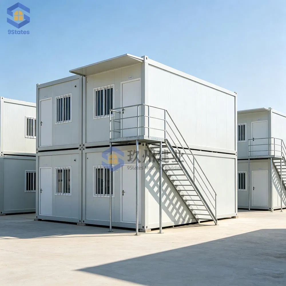 Alojamento de Funcionários em Cabines Compostas Versáteis e Resistente ao Fogo, Construção de Obras, Alojamento para Trabalhadores, Fabricação Direta, Certificado CE, Baixo Custo