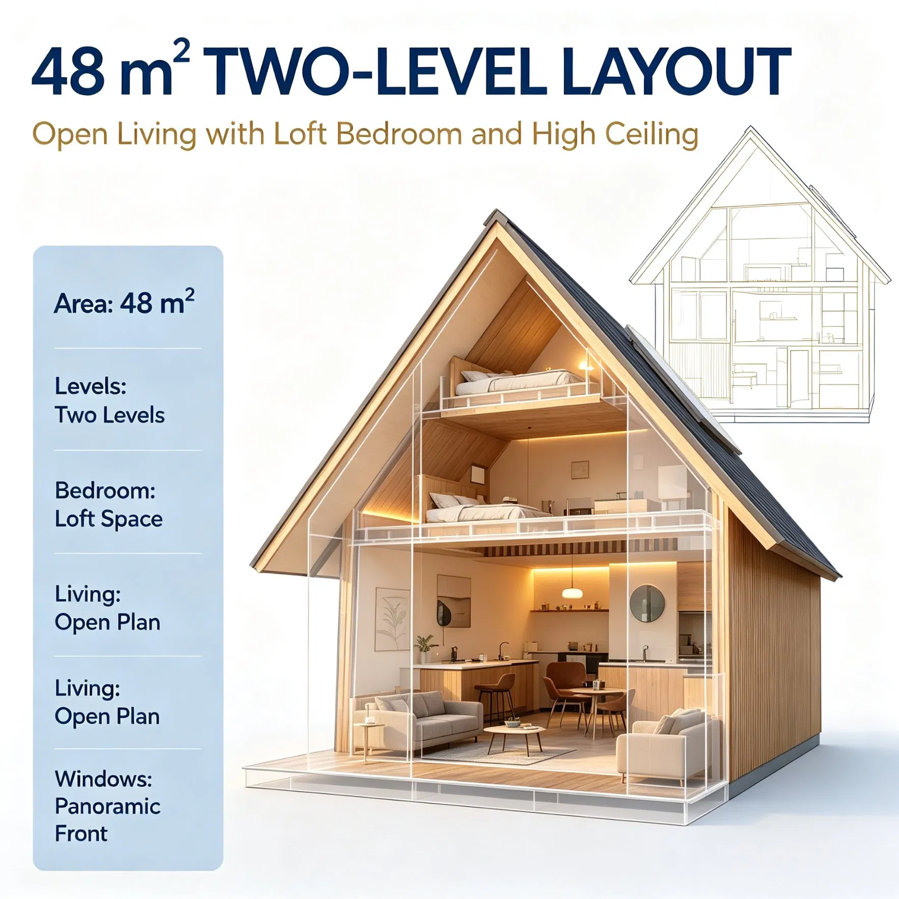 Casa Modular de Aço Leve Pronta para Exportação 48, Cabana Pré-fabricada da Fábrica Cealum com Layout Interior Personalizado, Solução Turnkey de Montagem Rápida no Local