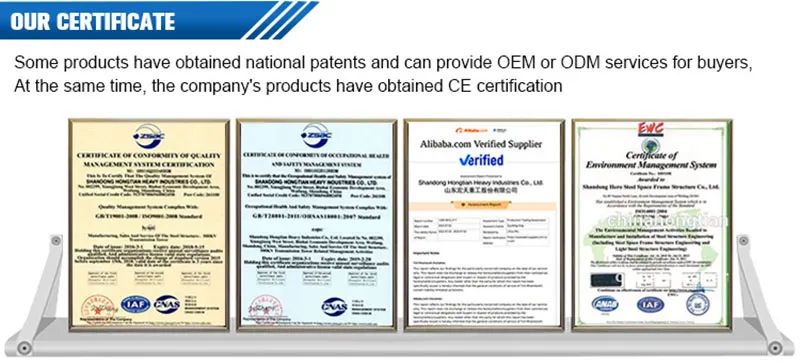 Certificados de Qualidade ISO CE