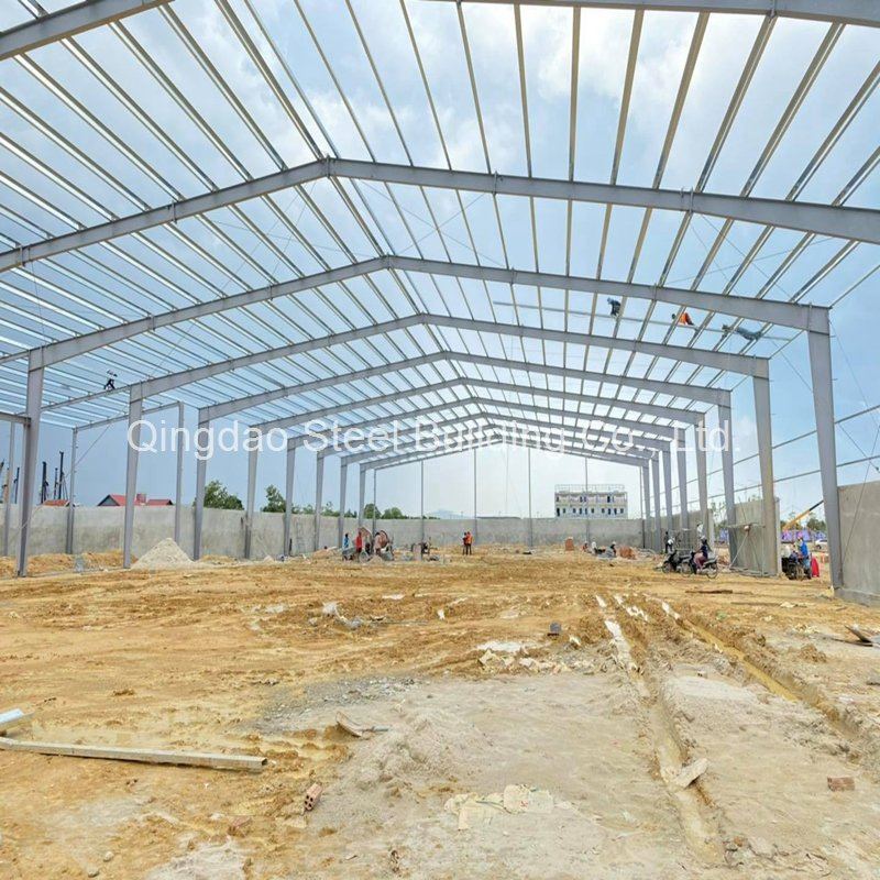 Edifício Modular Prefabricado Personalizado Edifício Industrial Prefabricado para Armazém de Estrutura de Aço Oficina