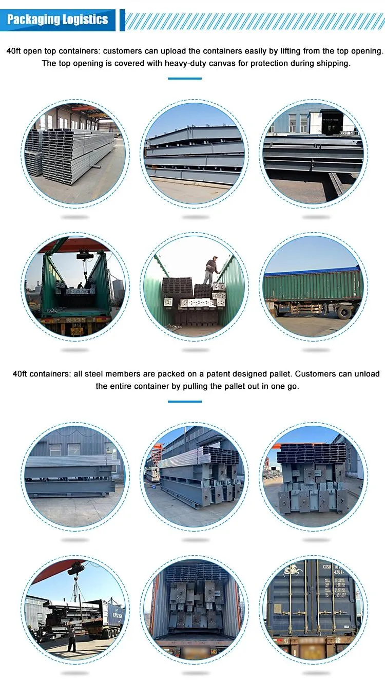 Construção de Estrutura de Aço Modular Prefabricada Industrial para Armazém Prefabricado