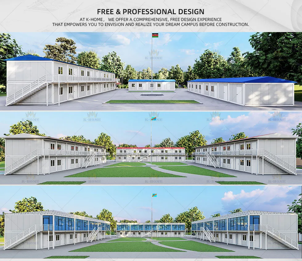 Sala de Aula / Edifícios Escolares Prefabricados de Baixo Custo Modular 20FT Acessível
