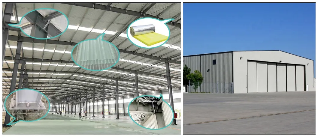 Instalação Fácil de Cobertura para Arquibancadas de Estádio Estrutura Modular Prefabricada para Indústria Estrutura de Ferro e Aço Armazém Edifício de Armazém