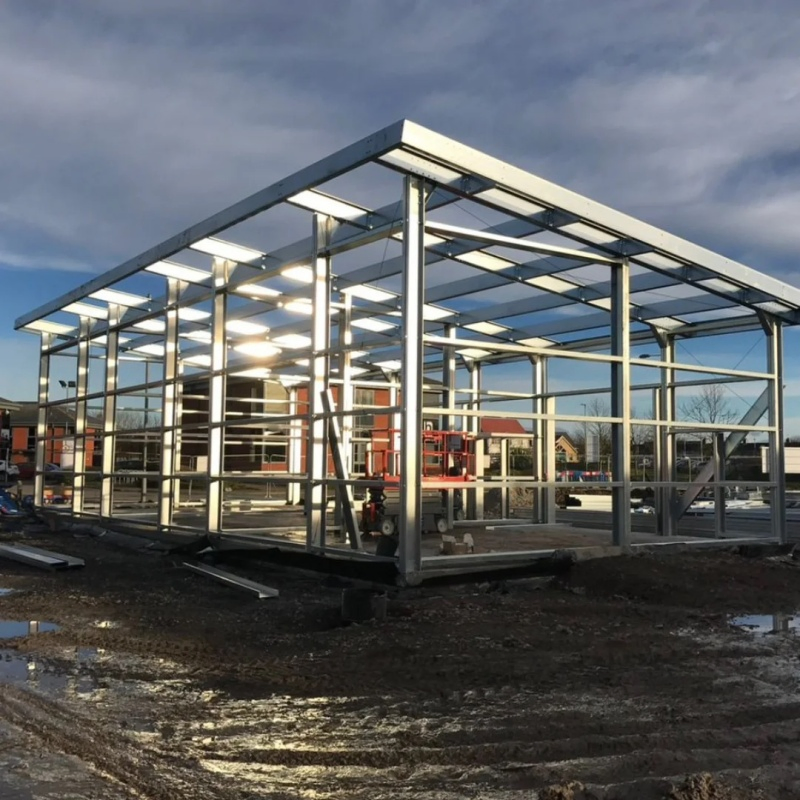 Estrutura Modular de Aço Ecológica para Centro de Varejo Comunitário