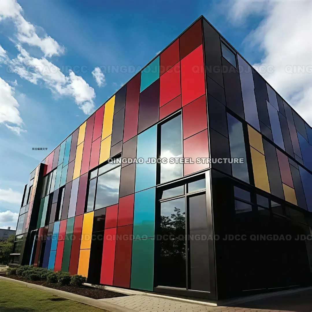 Personalize o edifício modular industrial pré-fabricado em estrutura de aço da Qingdao Jdcc, contratado para construção geral turnkey de armazém e apartamento