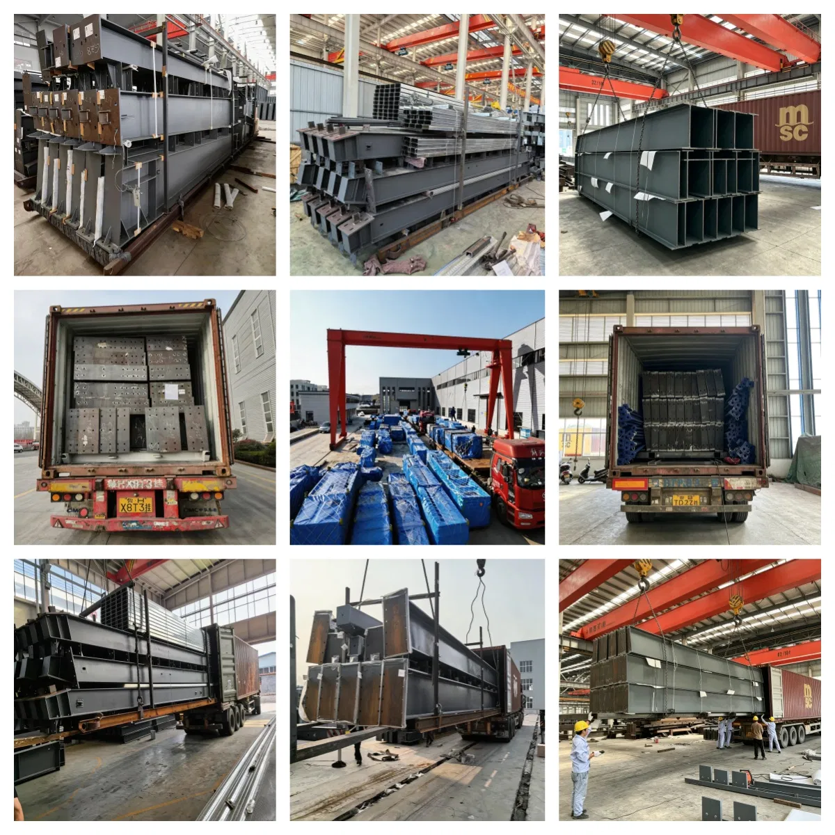 Estrutura de Aço Prefabricada Galvanizada Modular de Construção Rápida para Edifício Industrial e Armazém