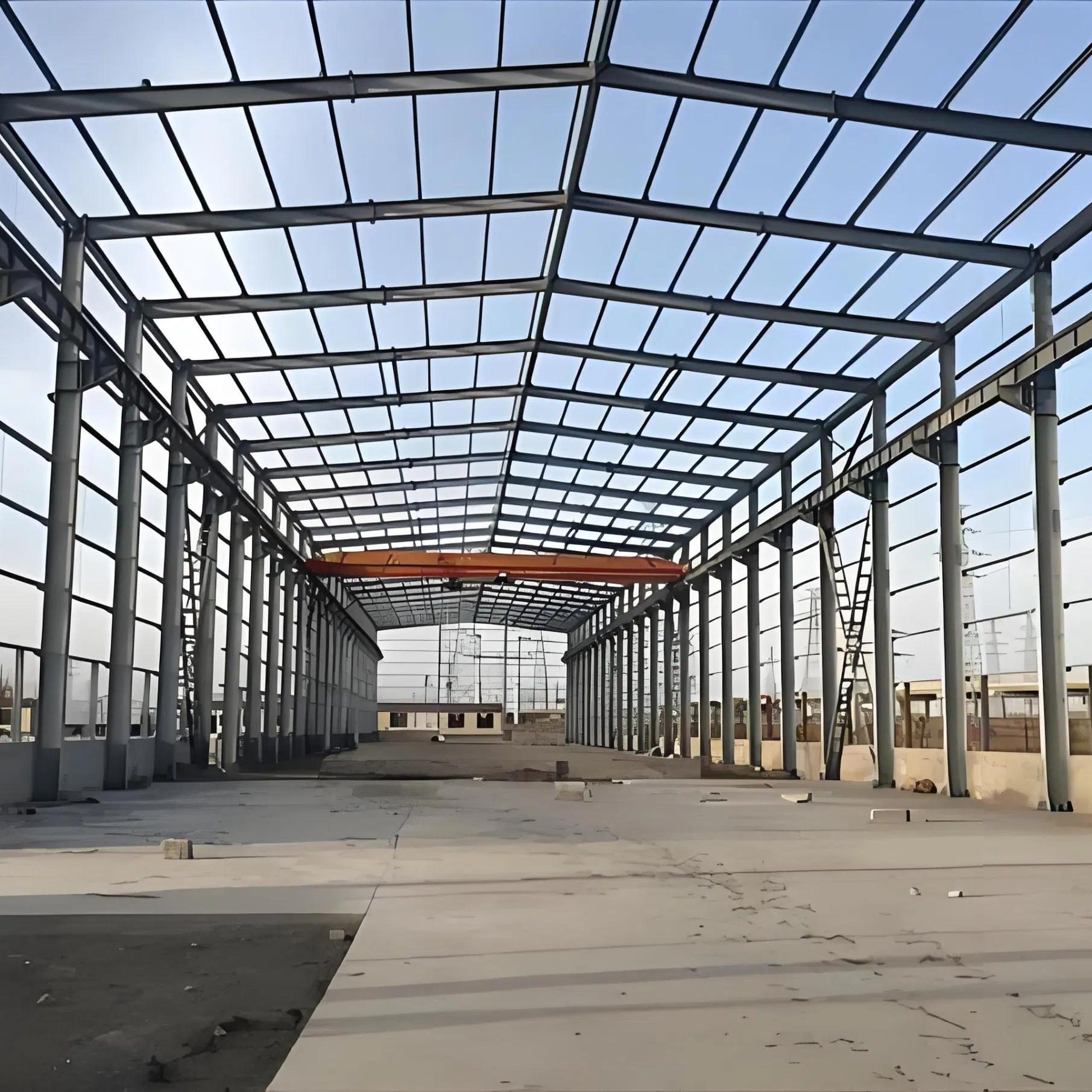Construção Modular de Espaço de Grande Vão Escritório Híbrido Comercial Pré-fabricado Estrutura Metálica de Aço