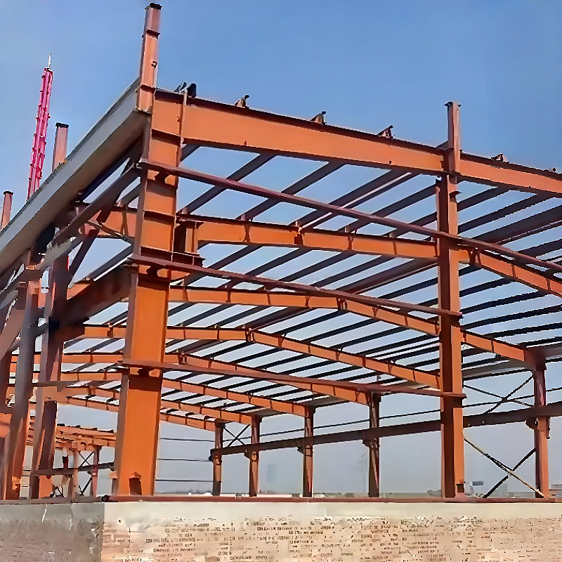Estrutura de Aço Leve para Fábrica, Edifício Modular Pré-fabricado, Instalação Rápida, Custo Eficiente para Armazenagem Industrial