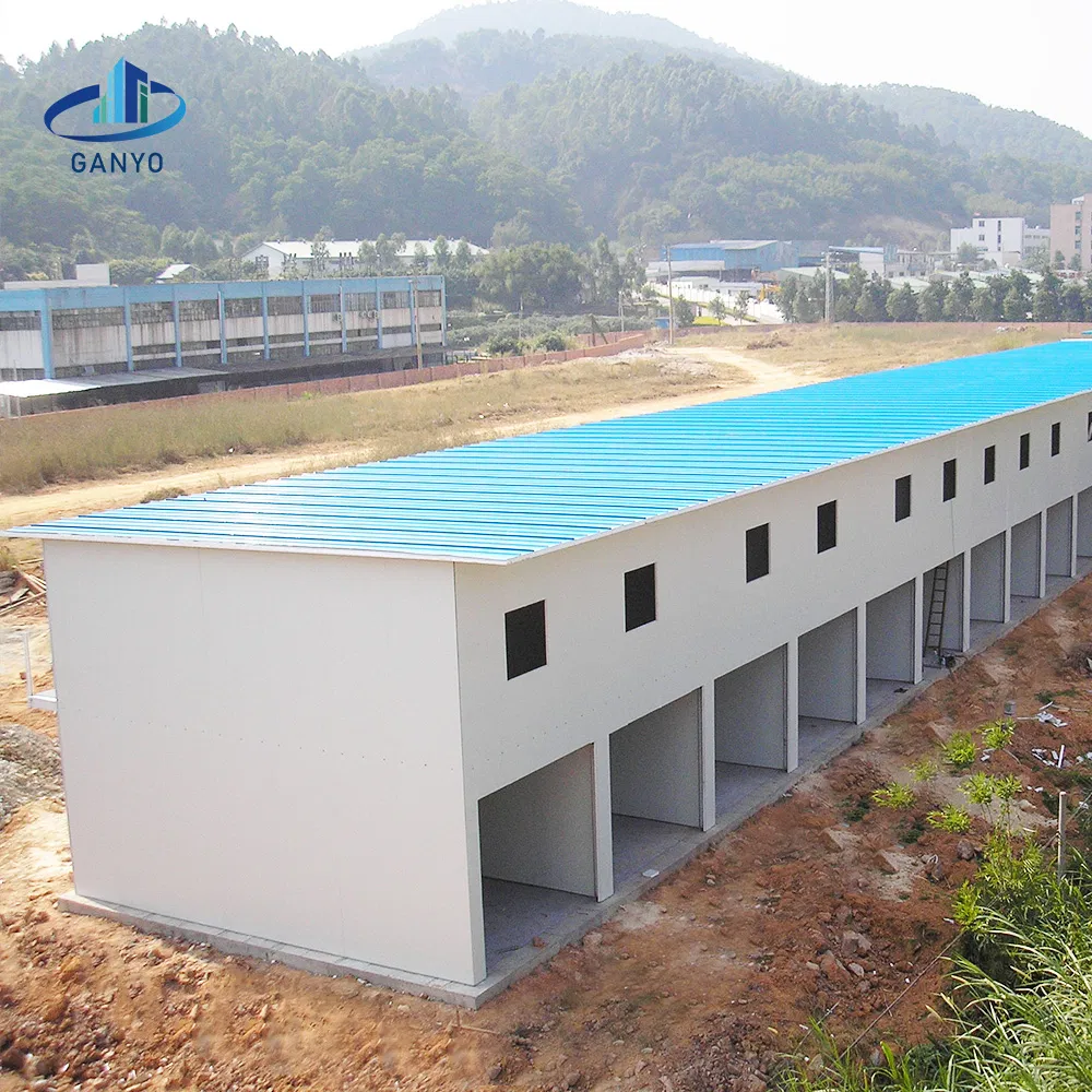 Armazém Modular Industrial de Armazenamento Estrutura de Aço Prefabricada