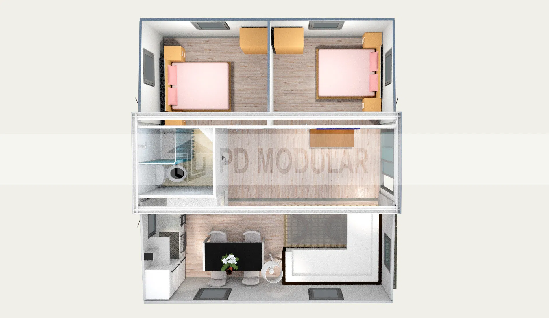 Solução Acessível de Habitação Modular para Acomodação Temporária