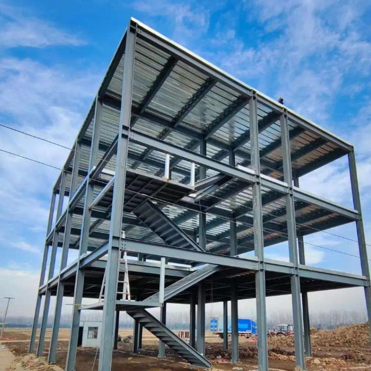 Edifício de Escritório em Estrutura de Aço Prefabricado Modular Resistente ao Fogo de Rápida Instalação