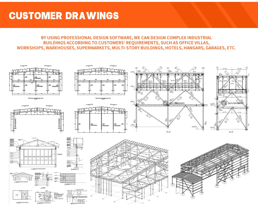 Instalação Rápida de Edifício Escolar Modular Casa de Estrutura de Aço Leve Edifício de Oficina