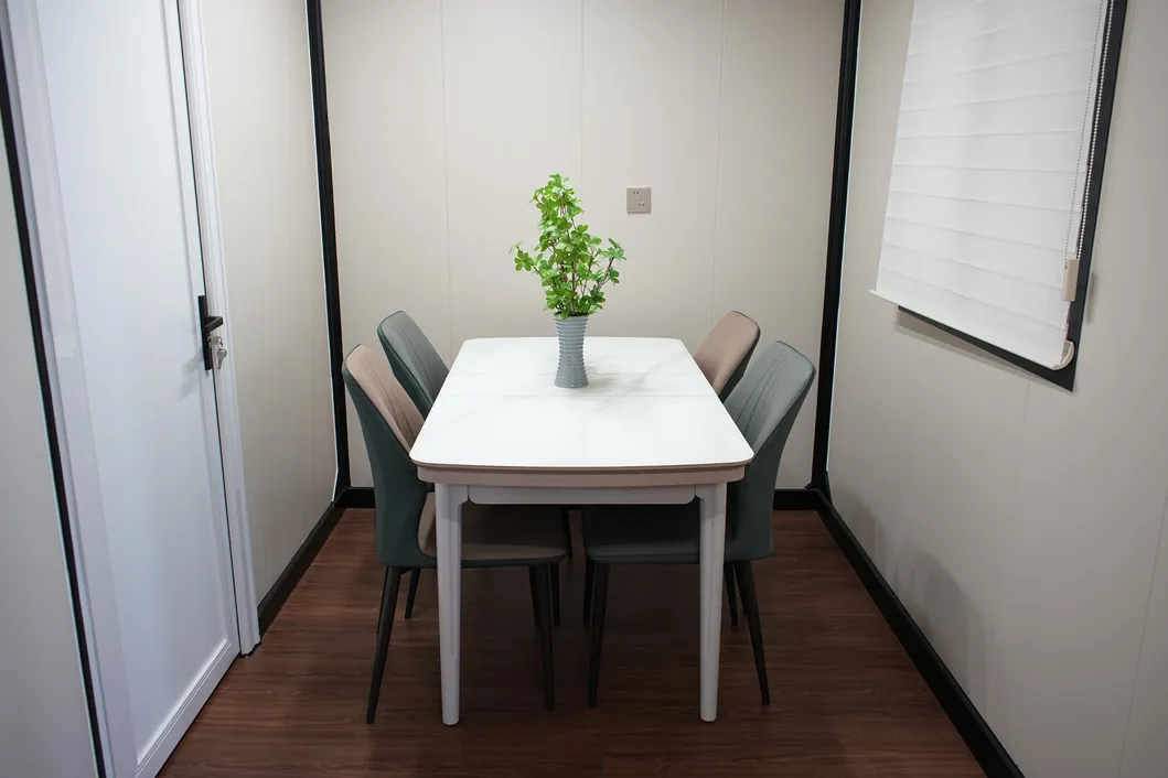 Edifício Modular de Aço com Cozinha e Banheiro para Moradia Temporária