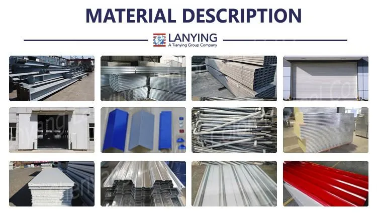 Construção de Estrutura de Aço Modular Prefabricada Industrial para Armazém Prefabricado